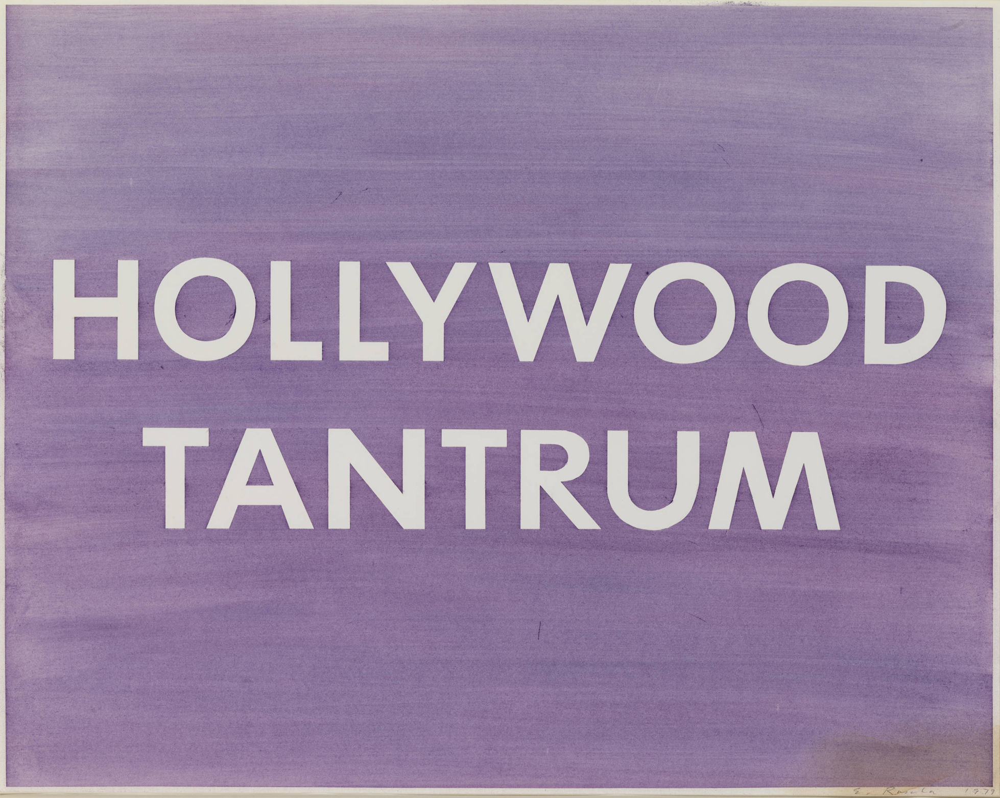 hollywood tantrum, ed ruscha, 1979