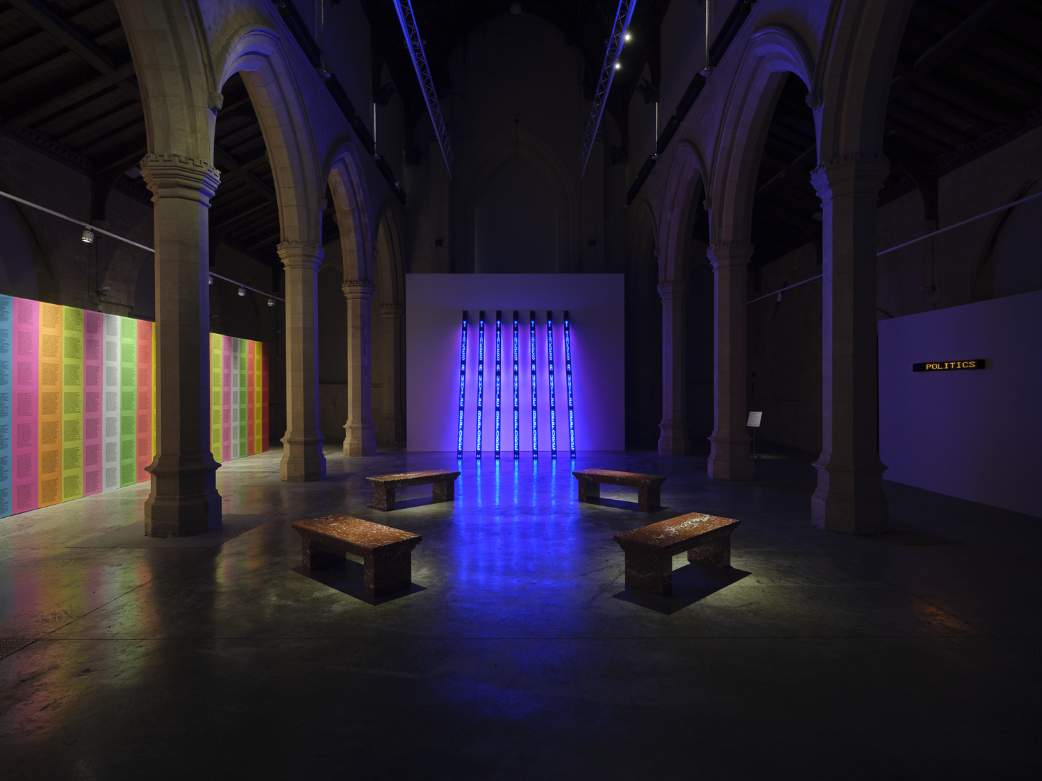 ARTIST ROOMS Jenny Holzer at 20-21 Visual Arts Centre, 31 January - 13 June 2026. Artwork © 2026 Jenny Holzer, member Artists Rights Society (ARS), New York and DACS, London / Photo © Tate (Sam Day and Reece Straw)