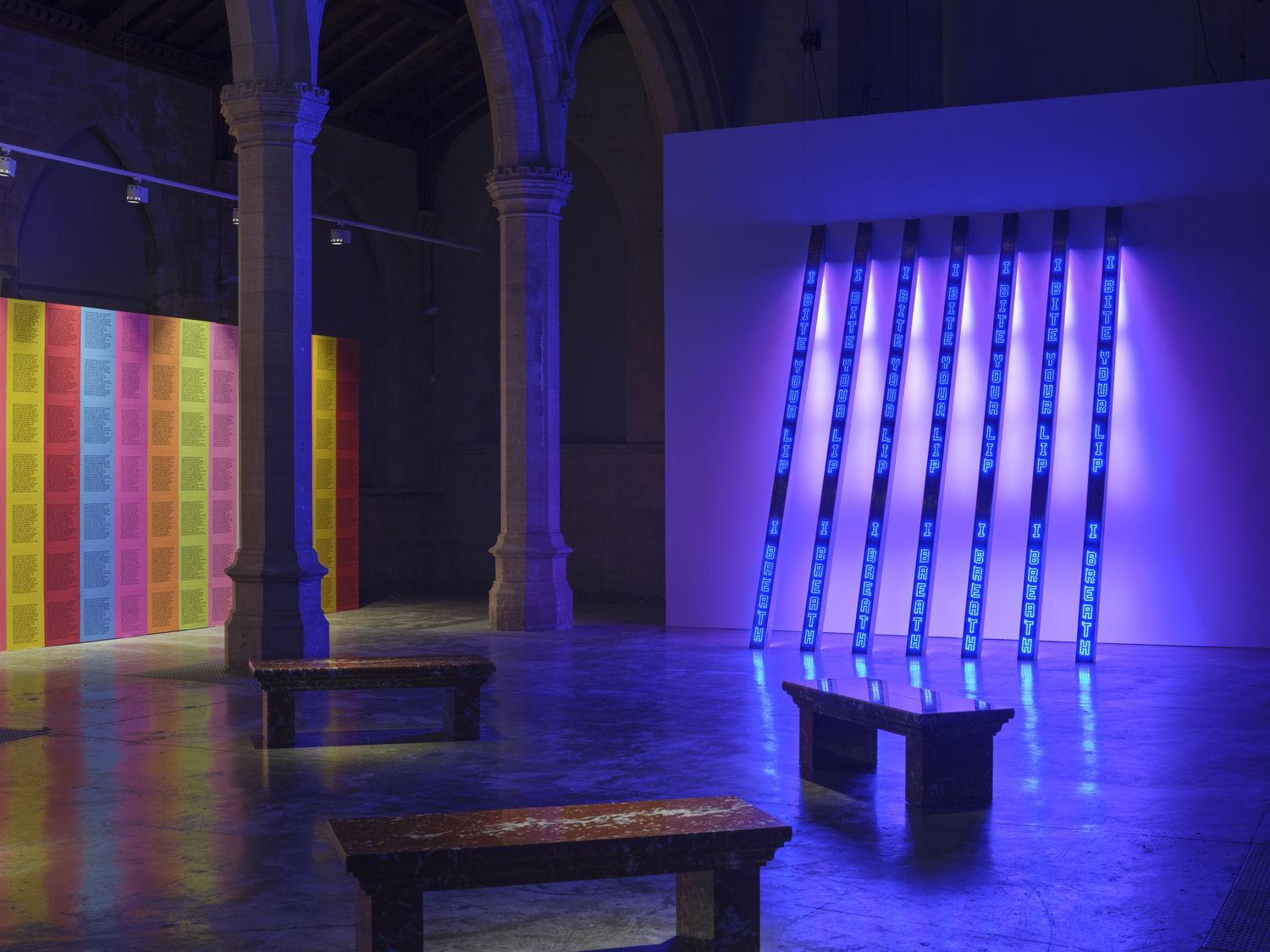 ARTIST ROOMS Jenny Holzer at 20-21 Visual Arts Centre, 31 January - 13 June 2026. Artwork © 2026 Jenny Holzer, member Artists Rights Society (ARS), New York and DACS, London / Photo © Tate (Sam Day and Reece Straw)