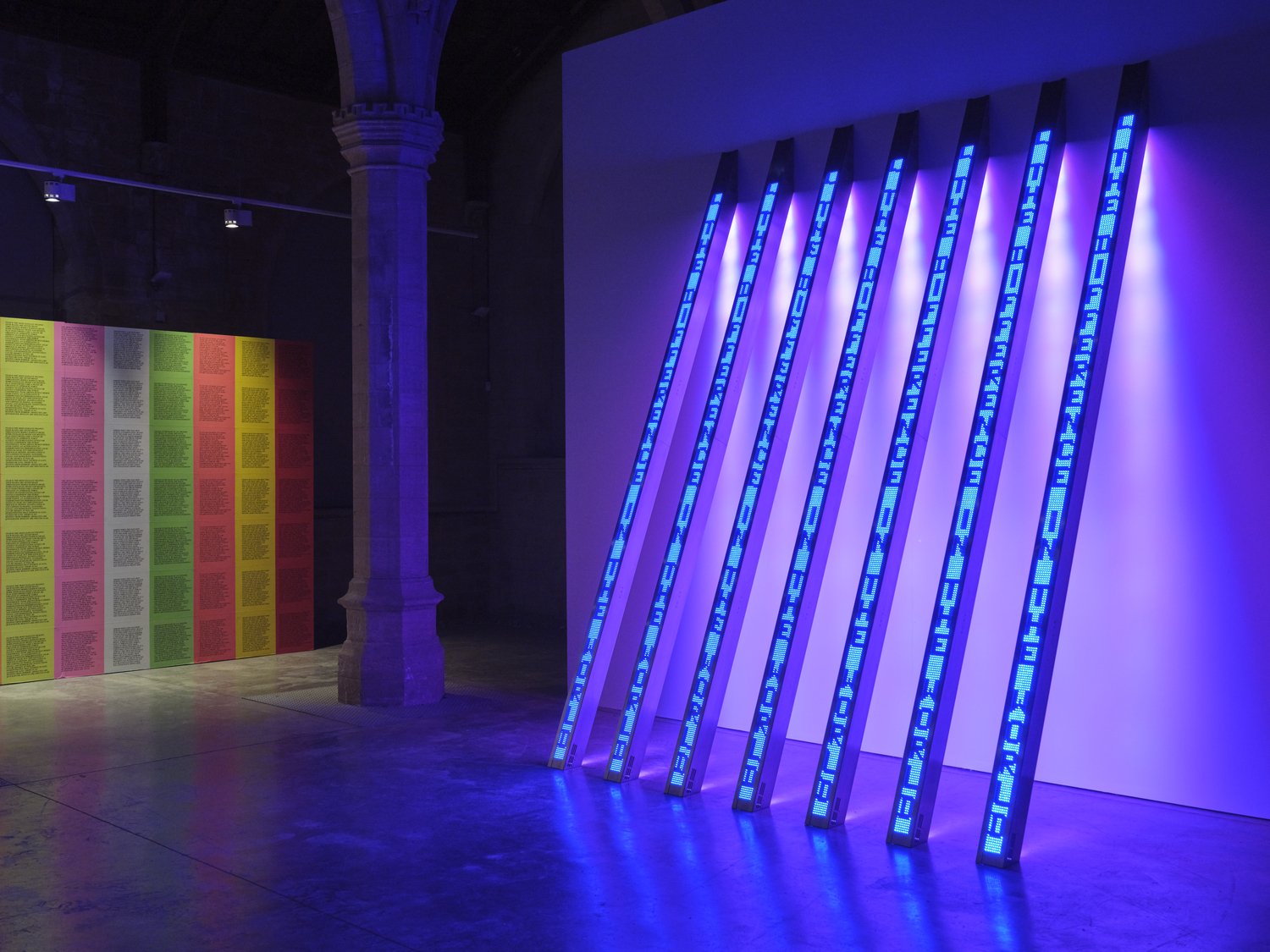 ARTIST ROOMS Jenny Holzer at 20-21 Visual Arts Centre, 31 January - 13 June 2026. Artwork © 2026 Jenny Holzer, member Artists Rights Society (ARS), New York and DACS, London / Photo © Tate (Sam Day and Reece Straw)