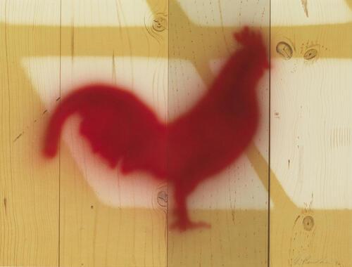 red rooster, ed ruscha, 1996